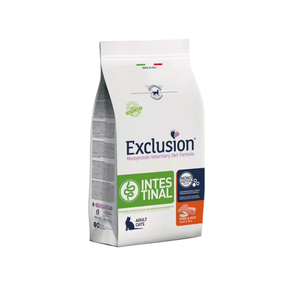 Exclusion Gatto Intestinal Maiale e Riso