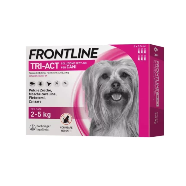 Frontline Tri-Act Spot-On 2/5kg 6 Fialette