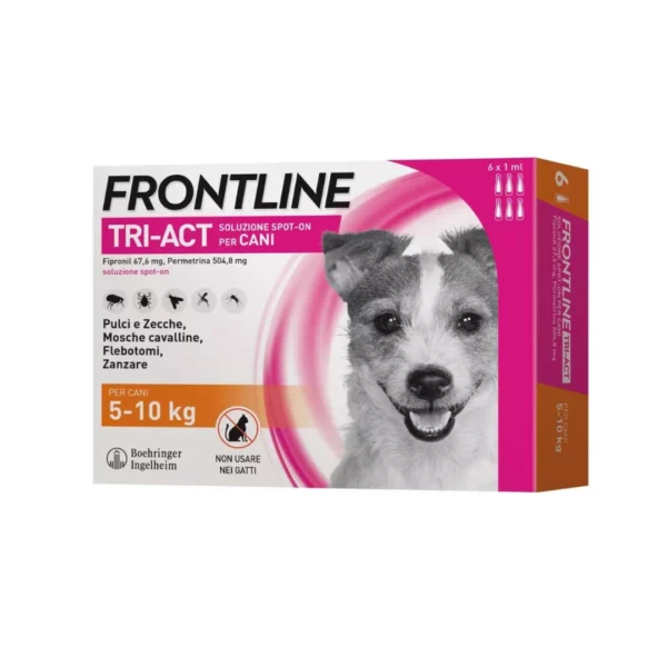 Frontline Tri-Act Spot-On 5/10kg 6 Fialette