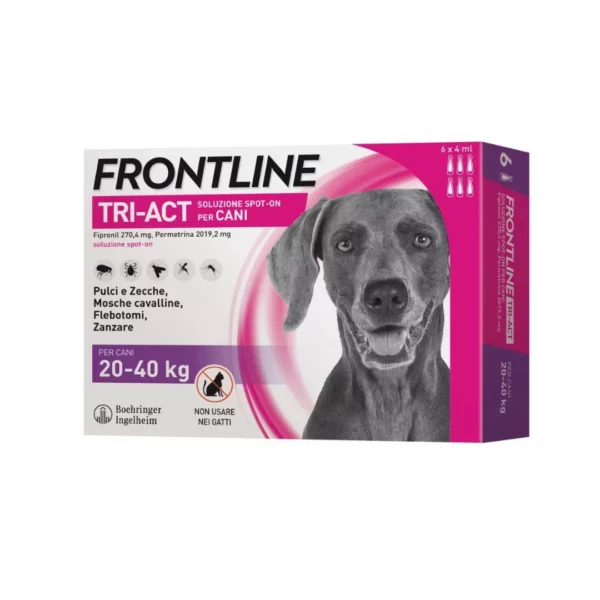 Frontline Tri-Act Spot-On Cani 20/40kg 6 Fialette