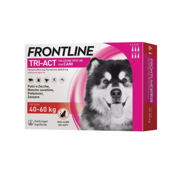 Frontline Tri-Act Spot-On Cani 40/60kg 6 Fialette