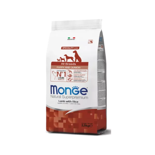 Monge  All Breeds Puppy & Junior Agnello con Riso