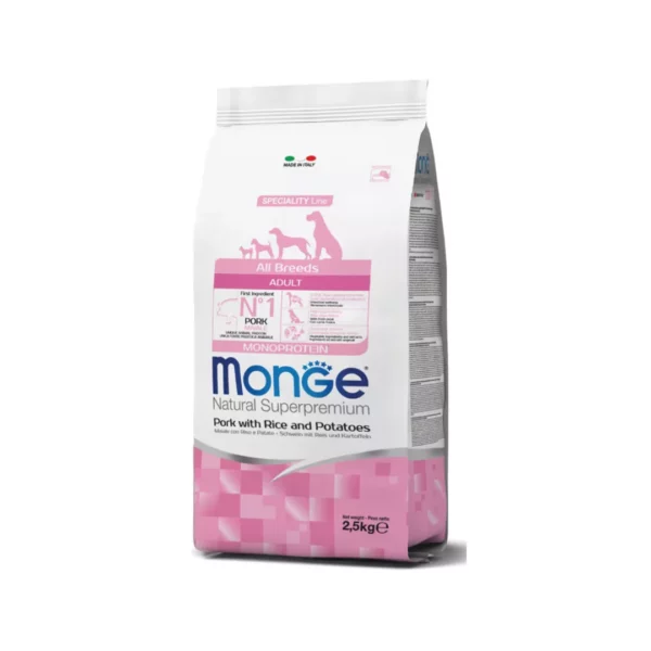 Monge All Breeds Adult Monoprotein Maiale con Riso e Patate