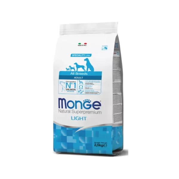 Monge All Breeds Adult Light Salmone con Riso