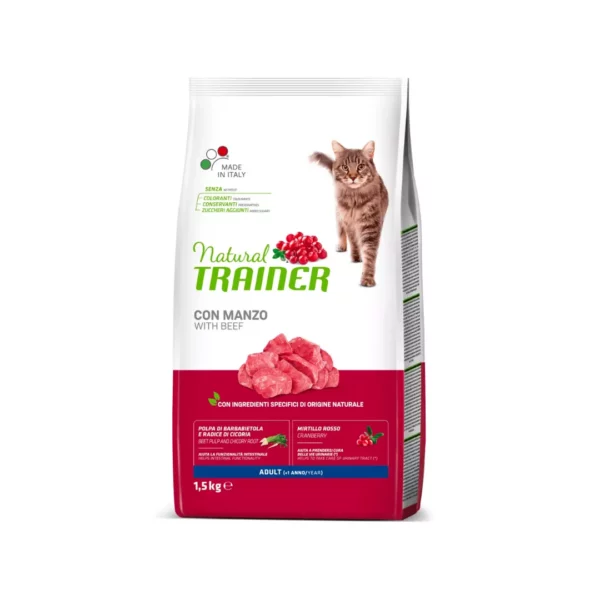 Natural Trainer Gatto Adult Manzo