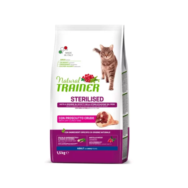 Natural Trainer Gatto Sterilizzato Prosciutto Crudo