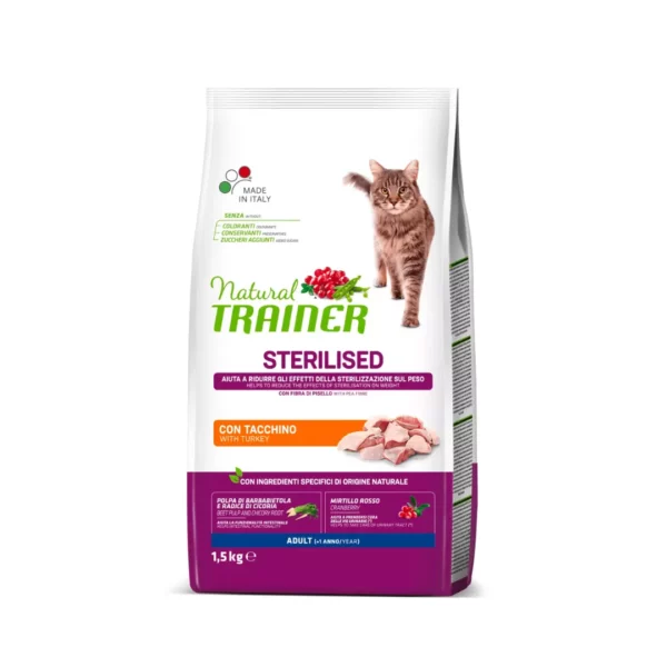 Natural Trainer Gatto Sterilizzato Tacchino