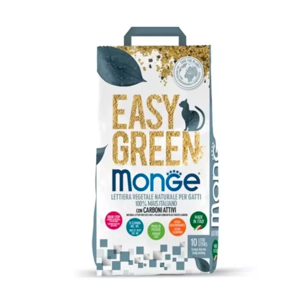 Monge Lettiera Easy Green Carboni attivi 10l