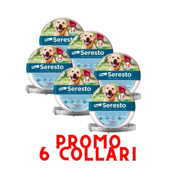 Seresto Collare Antiparassitario >8kg Multipack x6