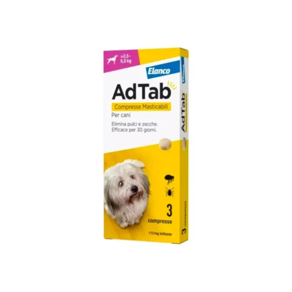 AdTab Compresse Masticabili 2,5kg fino a 5,5Kg