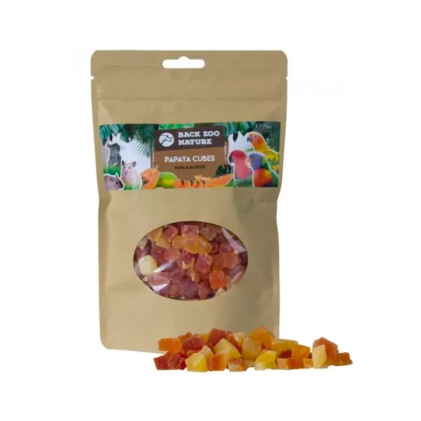 Black Zoo Nature Papaya Cubes 50g